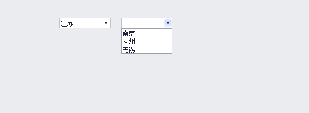 省份城市下拉框联动简单实例实现方法