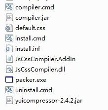 JS/CSS 压缩工具集closure_packer_yui_compiler