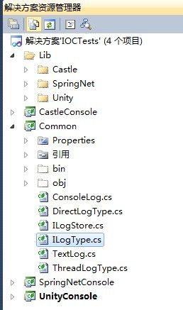 spring.net、castle windsor、unity实现aop、ioc的方式和简单区别