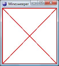 Minesweeper: GDI+ Line Scratch