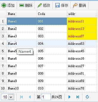 JQueryEasyUI学习笔记（十二）datagrid 提示、格式化表格、表格按钮（附源码）