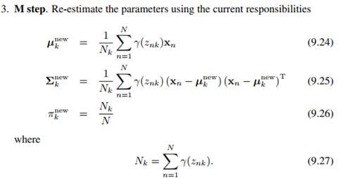 PRML读书会第九章 Mixture Models and EM（Kmeans，混合高斯模型，Expectation Maximization）