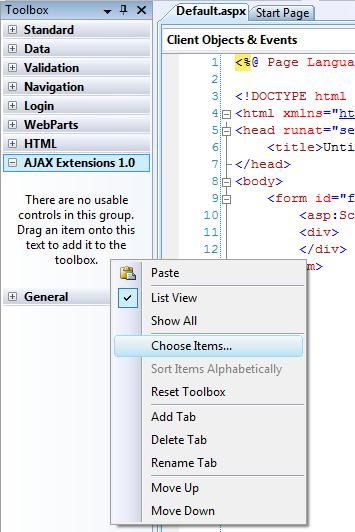 VS2008与.net3.5上asp.net ajax的安装~