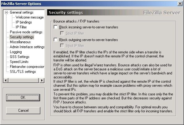 FileZilla Server 设置