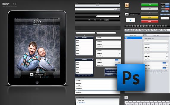 iPad GUI PSD Design Template