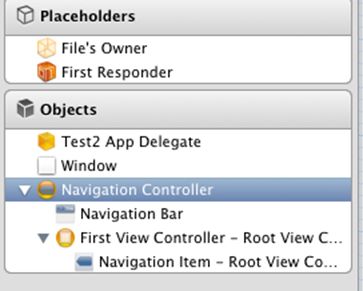 XCode4.2.1 使用NavigationController实现View切换