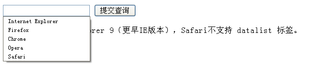 HTML5 表单元素