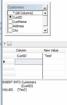 使用SQL 2008进行INSERT操作