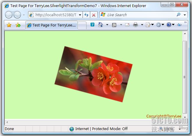 （30）：Silverlight 2 使用Transform实现更炫的效果（下）