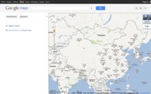 Google Maps 上的中国