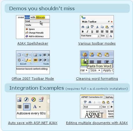 功能强大的radcontrols for Asp.net