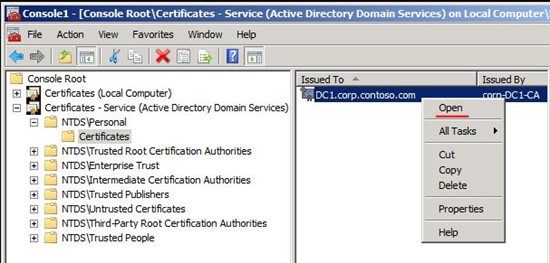 LDAPS Certificate