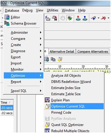 使用 Toad 实现 SQL 优化