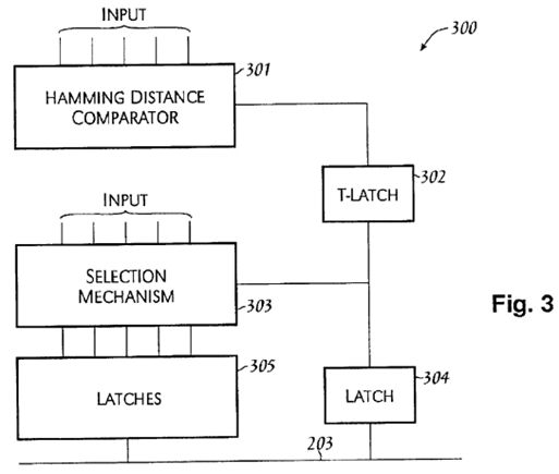 PatentTips - Hamming distance comparison
