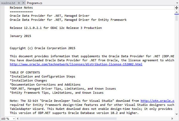 Oracle中使用Entity Framework 6.x Code-First