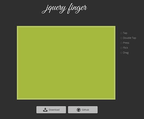 jQuery Finger 手机插件 jQuery插件