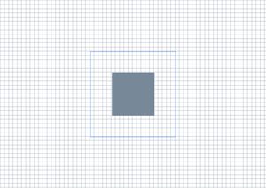 Illustration of two rectangles on a grid background