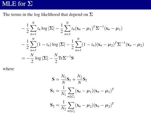 PRML读书会第四章 Linear Models for Classification(贝叶斯marginalization、Fisher线性判别、感知机、概率生成和判别模型、逻辑回归)