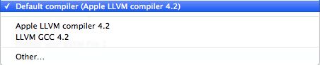 Xcode Compiler Setting