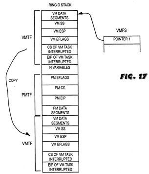 Reentrant protected mode kernel using virtual 8086 mode interrupt service routines