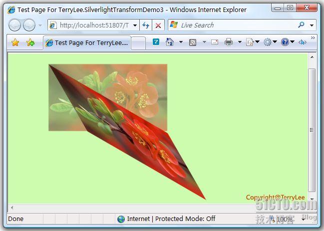 （29）：Silverlight 2 使用Transform实现更炫的效果（上）