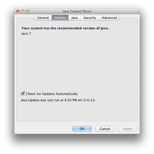 Uninstall or Disable Java on a Mac