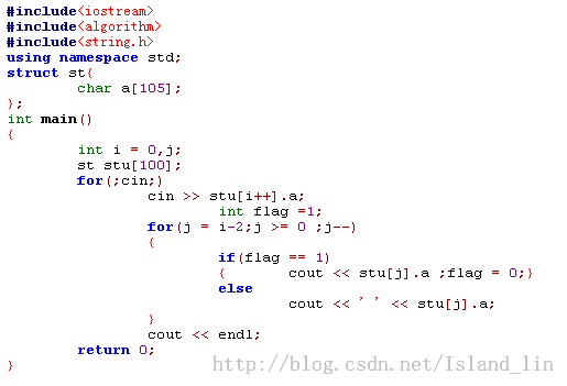 【算法学习笔记】02.wikioi1205 单词翻转