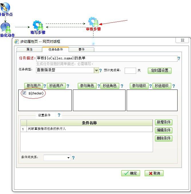 动态指定下一步任务的参与人