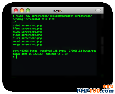 rsync screenshot