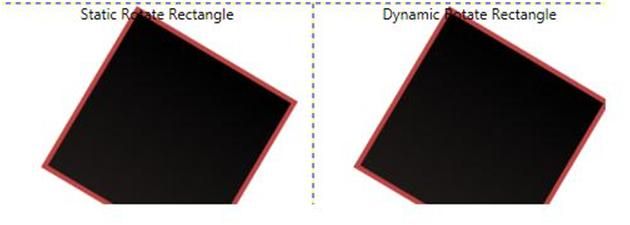 Dynamic and static Rectangle in WPF