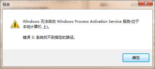 Windows 7 IIS 无法启动终极解决方案