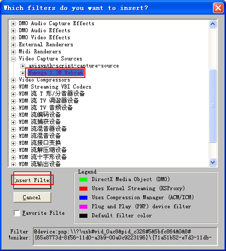 Avisynth + DirectShow + WebCamera 实现Avisynth脚本访问摄像头