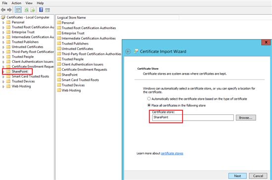 Configure SSL for SharePoint 2013