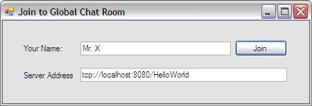 Global Text Chat Room Application using C#.NET Remoting Technology