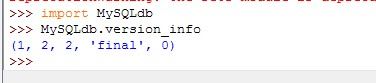 黄聪：Python下安装Mysqldb出现DeprecationWarning: the sets module is deprecated from sets错误解决方案