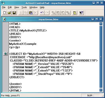A Complete ActiveX Web Control Tutorial