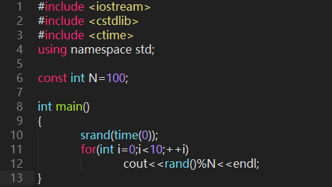 C++生成随机数