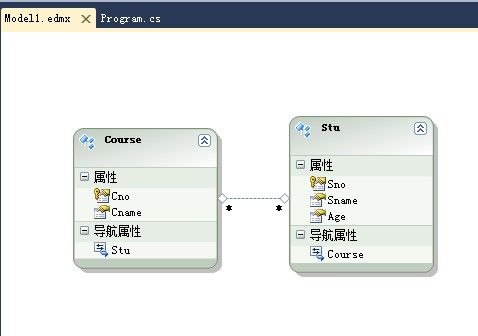 ADO.NET实体数据模型使用探索1