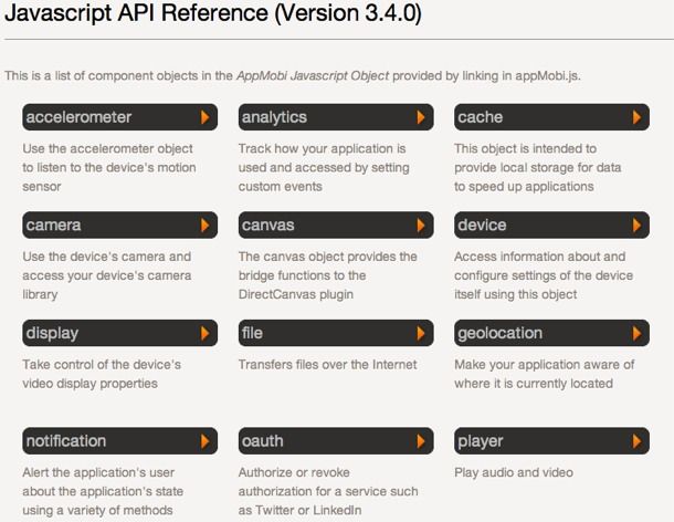 HTML5 API开源利好：appMobi推出XDK