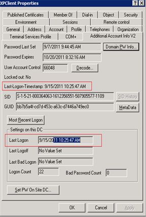 细说LastLogonTimeStamp