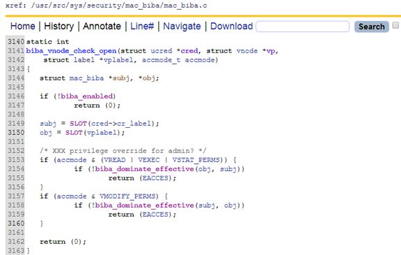 TrustedBSD Mandatory Access Control Framework分析