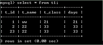 mysql--自动增长