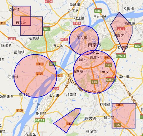 GMap.Net开发之在地图上添加多边形