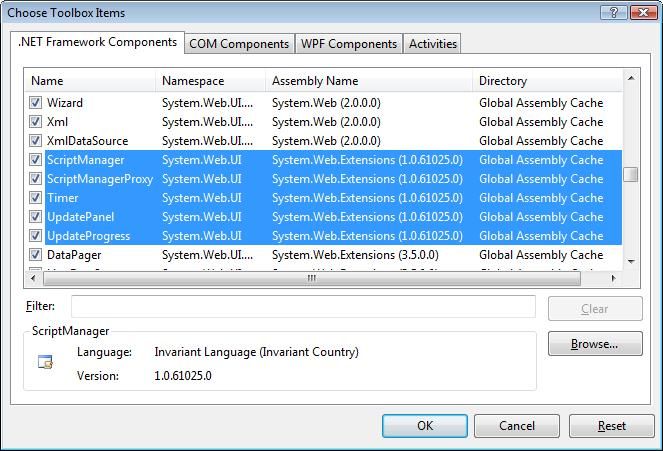 VS2008与.net3.5上asp.net ajax的安装~