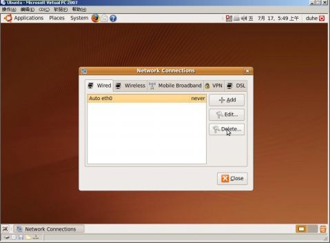 Virtual PC 2007 SP1虚拟机上安装Ubuntu 9.04桌面版 - duhe303 - duhe303的博客