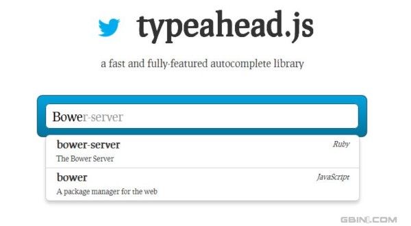 来自Twitter的自动文字补齐jQuery插件 - Typeahead.js