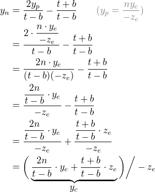 <> OpenGL Projection Matrix