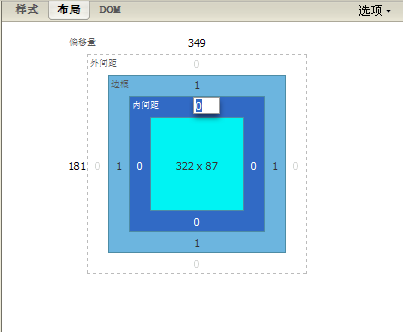 Firebug中的CSS布局面板