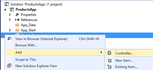 Getting Started with ASP.NET Web API 2 (C#)