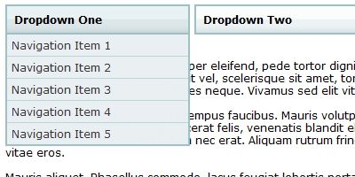 Sliding JavaScript Dropdown Menu